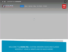 Tablet Screenshot of jsignsinc.com